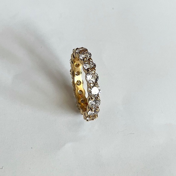 BLUERIVER4747 Jewelry - 18kt Yellow Gold 3.70ct Diamond Wedding Eternity Ring